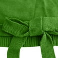 thumbnail image 6 of Iyufng Sweaters for Women Crewneck Long Sleeve Front Tie Bow Casual Solid Color Pullover Knitted Jumper Tops Green,M, 6 of 9
