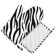 thumbnail image 1 of DouZhe Oven Mitts and Pot Holders Sets, Abstract Animal Zebra Stripes Prints Non-Slip Heat Resistant Kitchen Oven Silicone Glove, 1 of 7