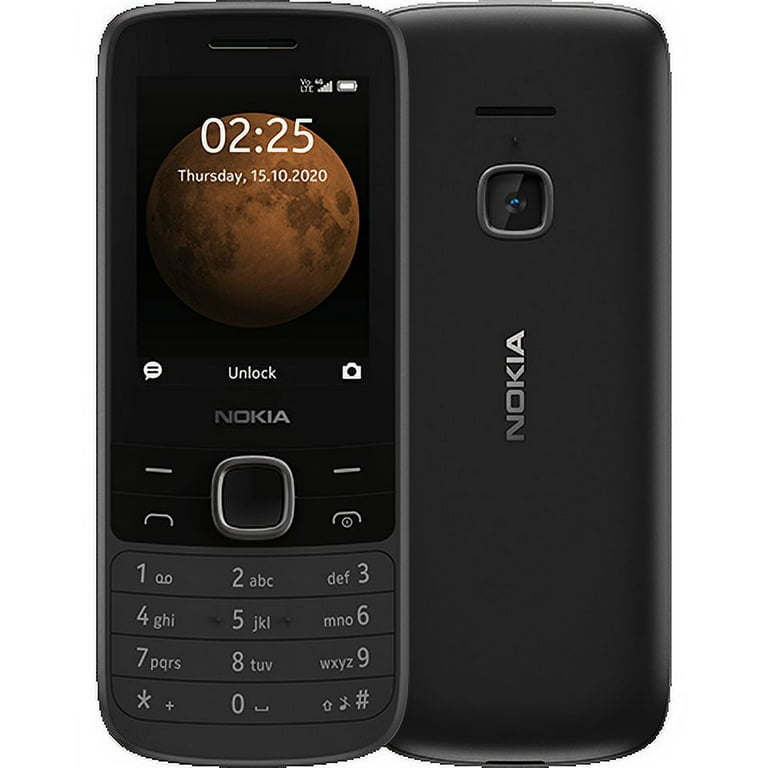 Nokia 225 4G TA-1282 GSM Unlocked Phone, Black