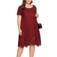 thumbnail image 3 of Qertyioot Robe Décontractée Mode Femme Grande Taille, 3 of 8