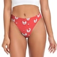thumbnail image 1 of Fotbe Cartoon Rooster Tanga Sin Costuras para Mujer con Estampado – Panties Invisibles, Transpirables y Cómodos para Uso Diario-Small, 1 of 6