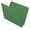 Green, variant on 14 pt Color Folders, Full Cut 2-Ply End Tab, Letter Size, 2 Fasteners in Pos #1 & #3, Orange (Box of 50)