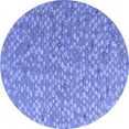 thumbnail image 1 of Ahgly Company Indoor Round Abstract Blue Modern Area Rugs, 5' Round, 1 of 4