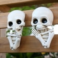thumbnail image 5 of sruoe Halloween Hanging Decorations, Wall Window Hanging Decor, Halloween Resin Skull Door Wall Stickers, Halloween Atmosphere Prop Decoration, for Halloween Indoor Outdoor Decor, 5 of 6