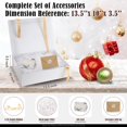 thumbnail image 2 of Estuche de regalo DUOTAN 34x25x9 cm, grande, blanco, magnético, x2, 2 of 7