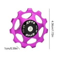 thumbnail image 2 of Rueda de jockey trasero trasero 11t Ciclismo 4 mm 5 mm de 6 mm Polea de rodamiento Purple, 2 of 4