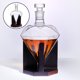 thumbnail image 4 of Cristalería elegante Decantador de whisky de diamante - transparente con soporte para botella de vino Decoración para el hogar H Soledad decantador de whisky de diamante, 4 of 10