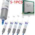 thumbnail image 2 of 1-5pcs Thermal Paste GPU CPU HY510 Thermal Conductive Compound Silicone Grease Paste For GPU CPU Chipset Cooling Grey CPU Cooler 5PCS, 2 of 6