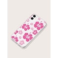 thumbnail image 2 of 1pc Colorful Hand-painted Flower Printed Soft Phone Case Compatible With iPhone/samsung, 2 of 4
