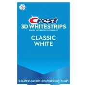Crest Teeth Whitening Kit, 3DWhitestrips Classic White Teeth Whitening Kit, 10 Count