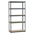 thumbnail image 6 of VEVOR Storage Shelves, 2000 lbs, 5 Tier Garage Storage Shelving, 16" D x 36" W x 71.4" H Adjustable Metal Shelves for Garage Shelves Utility Rack Shelf, Ideal for Kitchen, Warehouse, Basement, Black, 6 of 9
