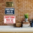 thumbnail image 4 of Signs ByLITA Classic Framed Everything Must Go Sign (Blue) - Small, 4 of 6