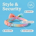 thumbnail image 5 of Vibrant Life Adjustable Bow Tie Fashion Dog Collar, Multicolor, S, 5 of 12