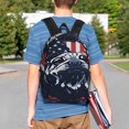 thumbnail image 4 of Lukts Bulldog with Forest Flag Pattern 15 Inch Student Backpack, Waterproof Laptop Backpack with Adjustable Shoulder Straps, Lightweight Travel, Campus Backpack, Unisex, 4 of 6