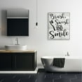 thumbnail image 2 of The Stupell Home Decor Collection Brush Swish And Smile Canvas Wall Art, 2 of 6