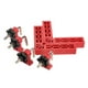 thumbnail image 2 of Positioning Square 140mm ABS 90 Degree Fixing Clamp with Scale Tool Set Kit for Woodworking Red, 2 of 5