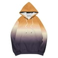thumbnail image 4 of YUGYXL Oversized Hoodies for Women Plus Size Drawstring Graphic Hoodie Loose Preppy Sweatshirt with Pocket Womens Pullover Orange S, 4 of 5