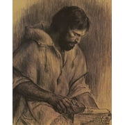 Autom Catholic print picture - Jesus the Carpenter - 8 in x 10 in ready to be framed