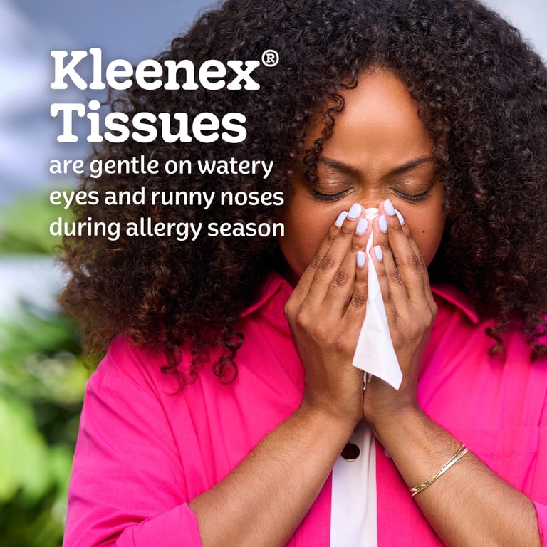 Kleenex, Facial Tissues, 4 Canisters, 2-Ply, 50 Tissues per Box
