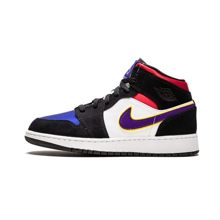 air jordan 1 mid se black field purple white