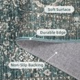 thumbnail image 4 of Garvee Washable Runner Rug 2' x 6' Vintage Moroccan Rug Floral Print Rug Non Slip Bedroom Kitchen Rug for Hallway Laundry Room, Green Blue, 4 of 7
