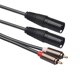 thumbnail image 2 of 1.5m/4.9ft Dual XLR a Dual RCA Audio Micrófono Cable Adaptador Cable Barbie Nuevos Originales, 2 of 8