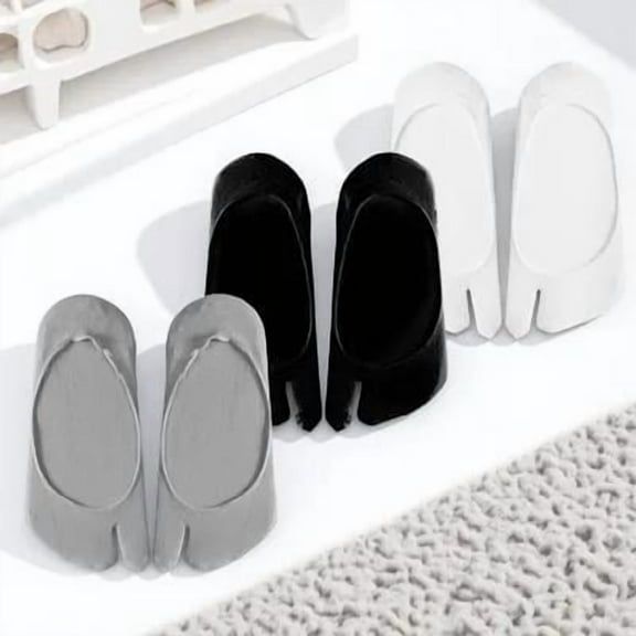 TOYMYTOY Single Toe Socks Women Assorted Color 3 Pairs
