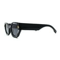 thumbnail image 3 of Womens Mod Square Rectangular Cat Eye Sunglasses Black Tortoise Black, 3 of 4