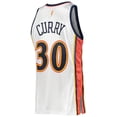 thumbnail image 3 of Men's Mitchell & Ness Stephen Curry White Golden State Warriors 2009/10 Hardwood Classics Authentic Jersey, 3 of 3
