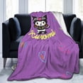 thumbnail image 5 of Kuromi And My Melody Fleece Blanket Super Soft Cozy Throw Blanket 80"X60", Lightweight Fuzzy Comfy Flannel Blanket Warm Plush Throw Blankets For Couch, Sofa, Bed, 5 of 7