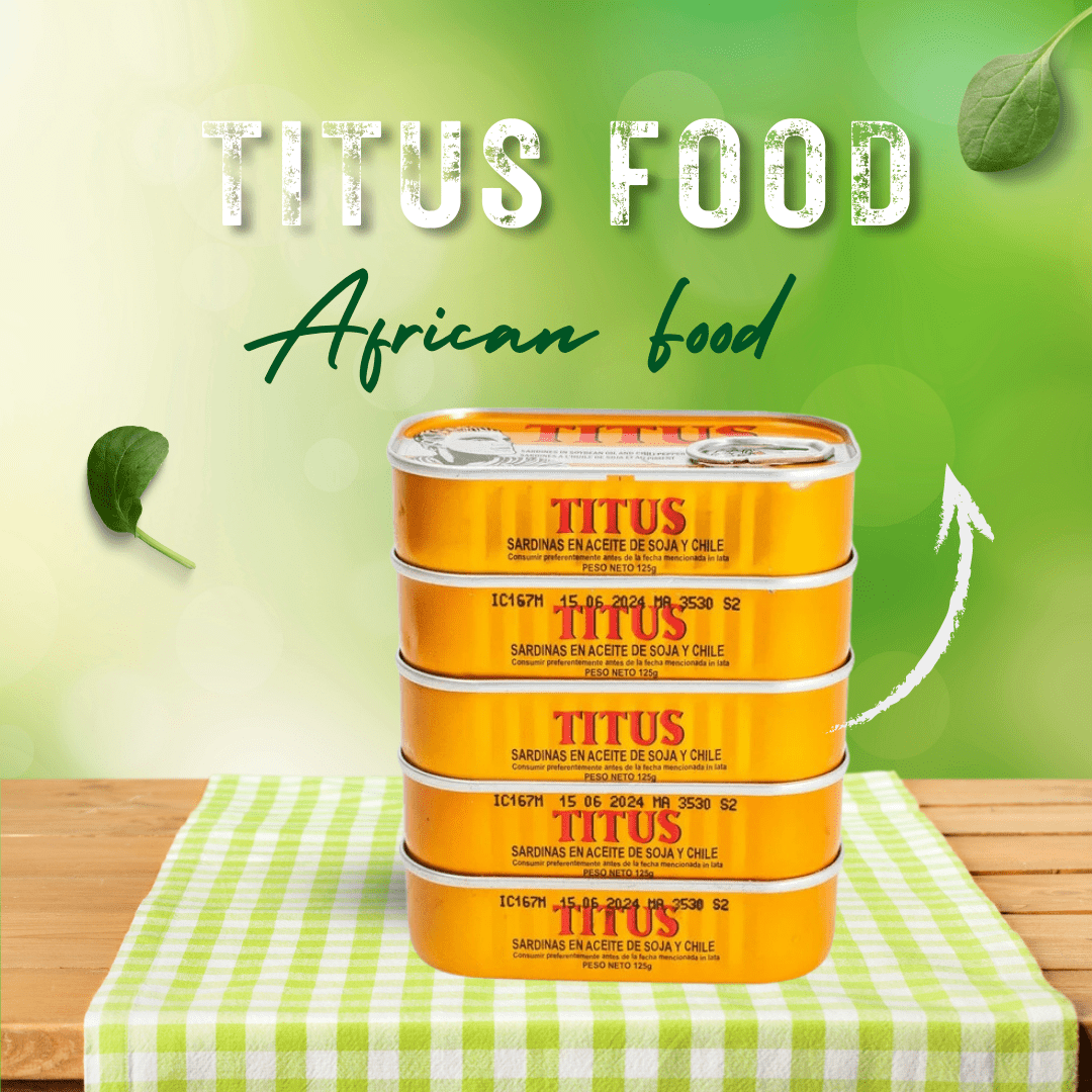 Titus Sardines 125g - Spicy Pack of 5 - Zesty Flavor and Nutritional Goodness