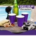 thumbnail image 4 of Amscan Vibrant Purple 18oz Plastic Party Cups – 50 Count, 4 of 4