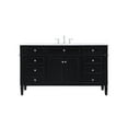 thumbnail image 3 of 60 inch single bathroom vanity in black, 3 of 8