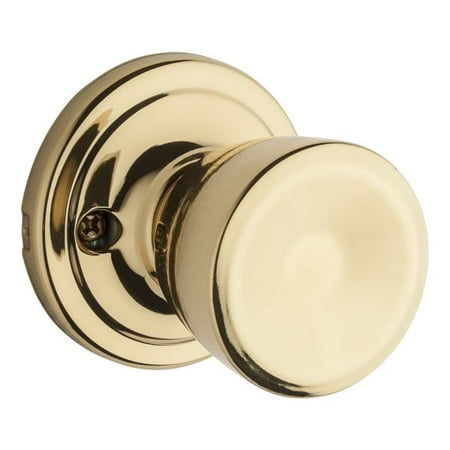 - Kwikset 966A-3GC Abbey Interior Single Cylinder Handleset Trim Bright Brass Finish with New Chassis