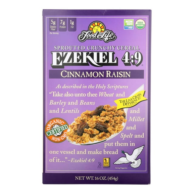 Food For Life Baking Co. Cereal Organic Ezekiel 49 Sprouted Crunchy Cereal Cinnamon