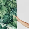 thumbnail image 3 of Awypu Bathroom Shower Curtain Set with Hooks Palm Leaf Green Tropical Leaves Decorative Waterproof Multiple Sizes White, 3 of 7