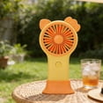 thumbnail image 5 of weibbin Mini Cat Shaped Handheld Fan with Colorful Lights USB Rechargeable Pocket Sized Portable Quiet Cooling, 5 of 5