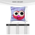 thumbnail image 4 of ZICANCN Romantic Smile Heart Love Decorative Throw Pillow Covers, Bed Couch Sofa Decorative Knit Pillow Covers for Living Room Farmhouse 20"x20", 4 of 8