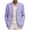 Purple, variant on Mrmaere Turn Down Collar Linen Casual Blazer Men Turn Down Collar Button Closure Lightweight Summer Jacket Army Green L