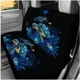 thumbnail image 3 of Pzuqiu Blue Sea Turtle Car Accessories Front Rear Seat Covers Steering Wheel Seat Belt Headrest Covers Coaster Center Console Cushion Pad Keychain 14 Pcs Full Set Fit Most SUV Van Sedan Truck, 3 of 7