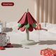 thumbnail image 3 of Posavasos de árbol de Navidad con 3 almohadillas resistentes al calor aislamiento de mesa de silicona, 3 of 10
