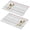 Pioneer Flower Floral-3, variant on Placemat, Pioneer Flower Floral Print Pattern Place Mats Table Mat Set Of 2, PVC Washable Placemats for Party Kitchen Dining Decoration, 18x12 Inch, Fade Resistant