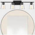 thumbnail image 2 of 4 Light Bath Bar-Contemporary Style with Modern and Bohemian Inspirations-8.75 inches Tall By 32 inches Wide-Satin Nickel Finish Bailey Street Home, 2 of 9