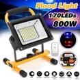 thumbnail image 1 of 300W-900W Portable LED Rechargeable Floodlight Waterproof Spotlight Battery Powered Searchlight Outdoor Work Lamp Camping ,Powerful Illumination, 1 of 7