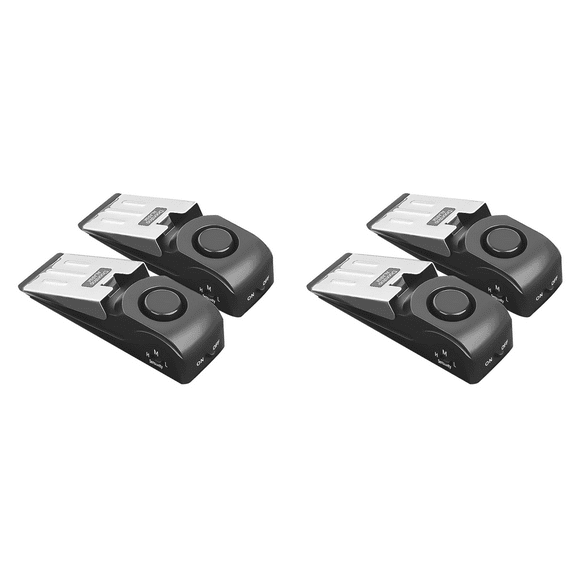 New Arrivals 4 Pack Door Stop Alarm, Alarm with 120DB Security Siren, Alarms for Home Security, Stopper