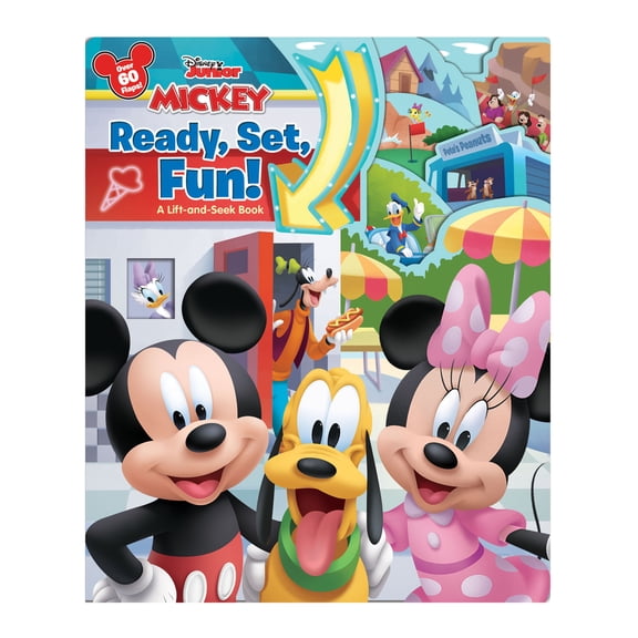 Pre-Owned Mickey: Ready, Set, Fun!: A Lift-And-Seek Book (Board book) 136803893X 9781368038935