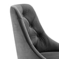 thumbnail image 5 of Modway Distinct Tufted Swivel Performance Velvet Office Chair in Gold Gray, 5 of 7