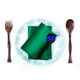 thumbnail image 5 of MDS Set of 25 Satin Napkin 20x20 Inch Square Napkins for Wedding - Emerald Green, 5 of 6