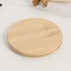 thumbnail image 4 of Posavasos de madera sin terminar de 3 piezas Rodajas de madera natural sin terminar para manualidades Redondas con antideslizante para decoración de bodas/Posavasos en blanco, 4 of 5