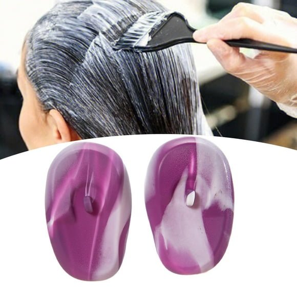 Cubreorejeras de Silicona Perfecl para Peluquería Impermeables Colorantes Protectores de Orejas Violeta